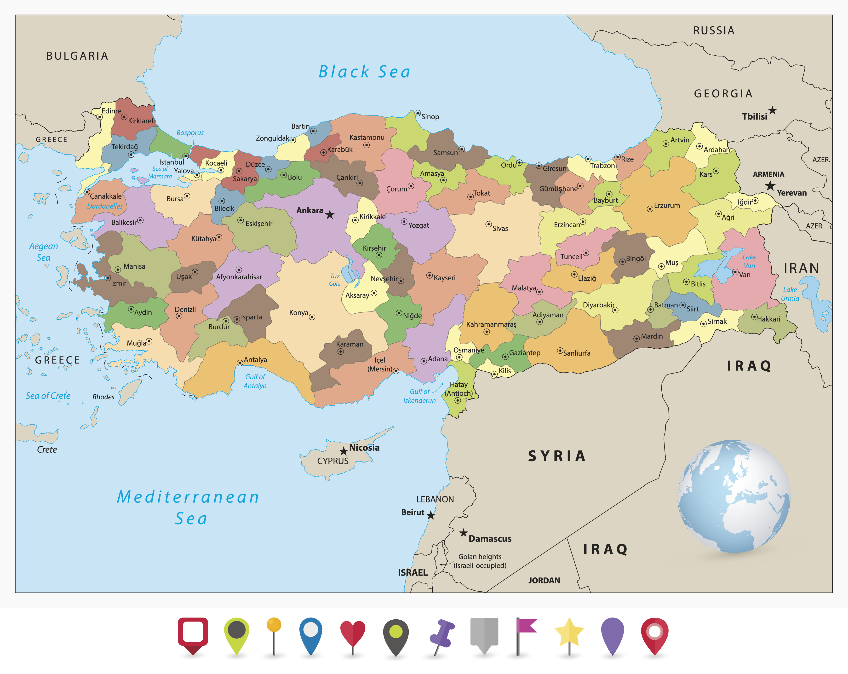 türkiye siyasi haritası
